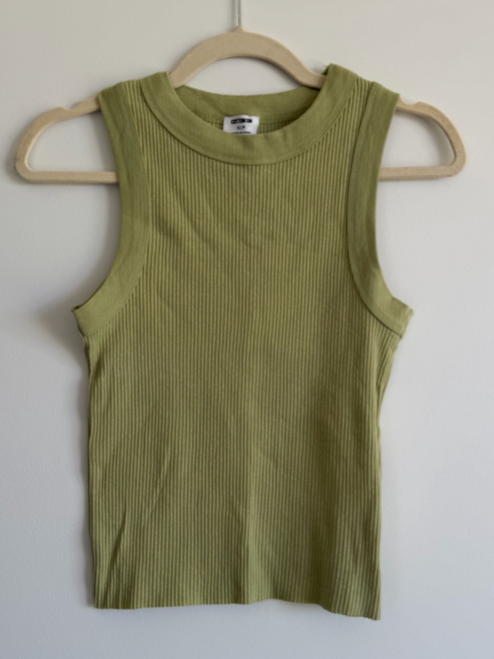 CottonOn green ribbed tank